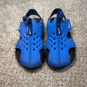 Nike Sunray Protect 2 (TD) Blue/White Toddler Boy's Sandals - Size 6C
